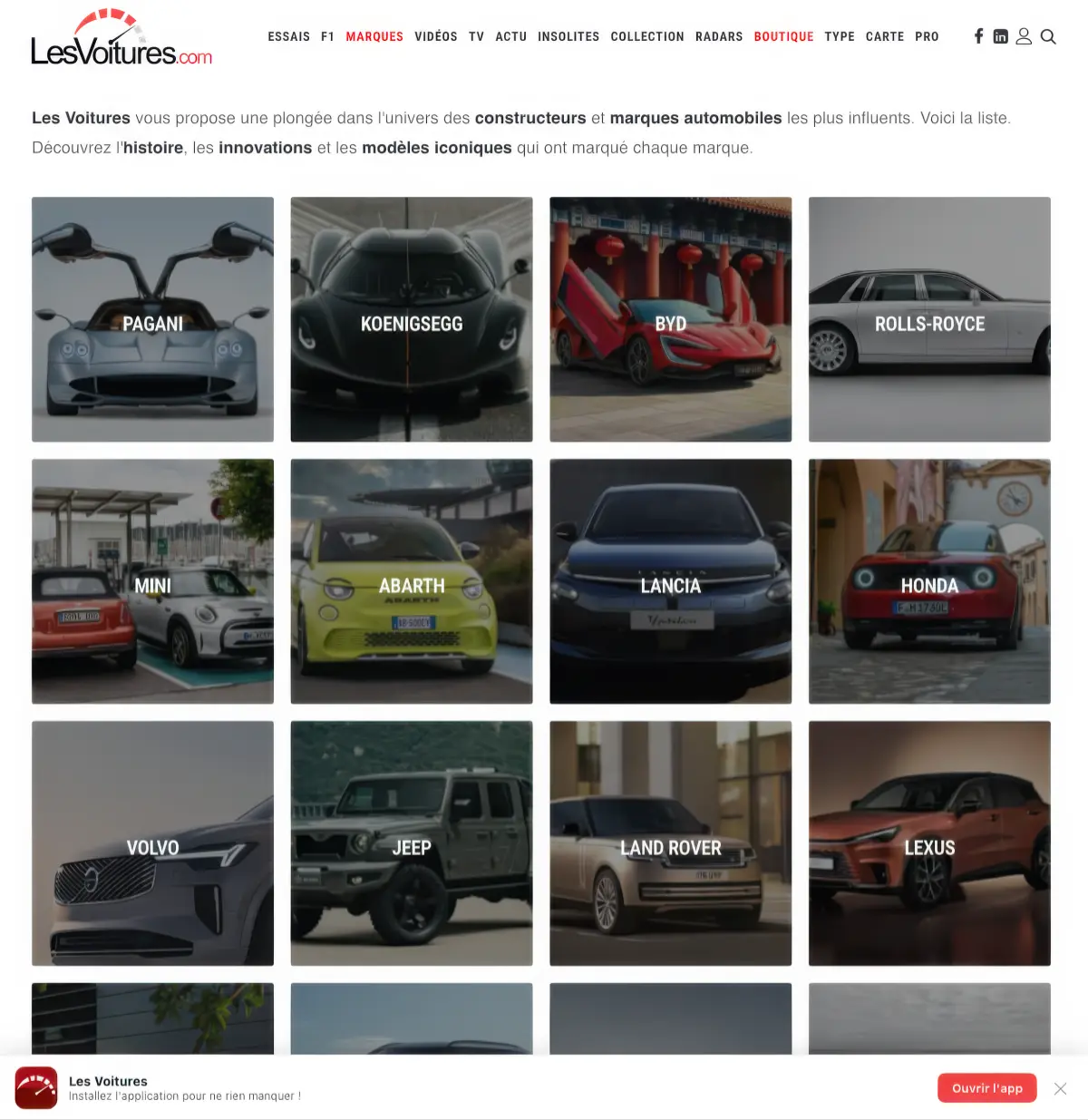 Les Voitures